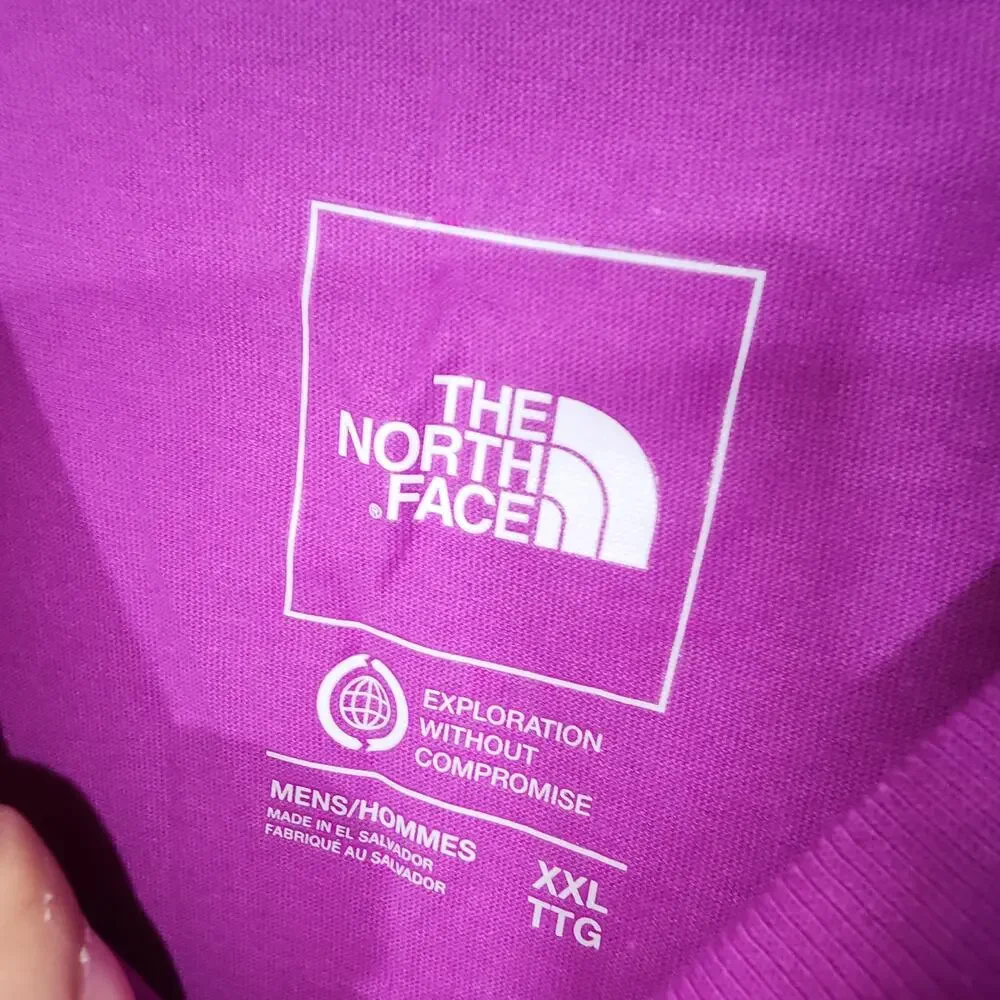 North face men's XXL purple shirt NWT